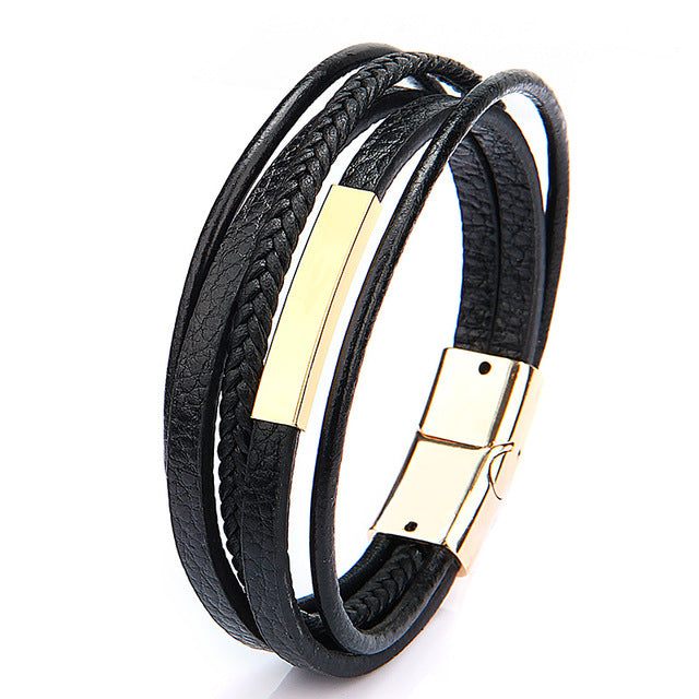 Elegant Leather Bracelets